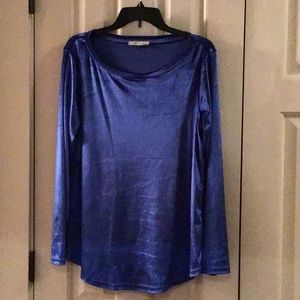 BLUE VELVET TUNIC